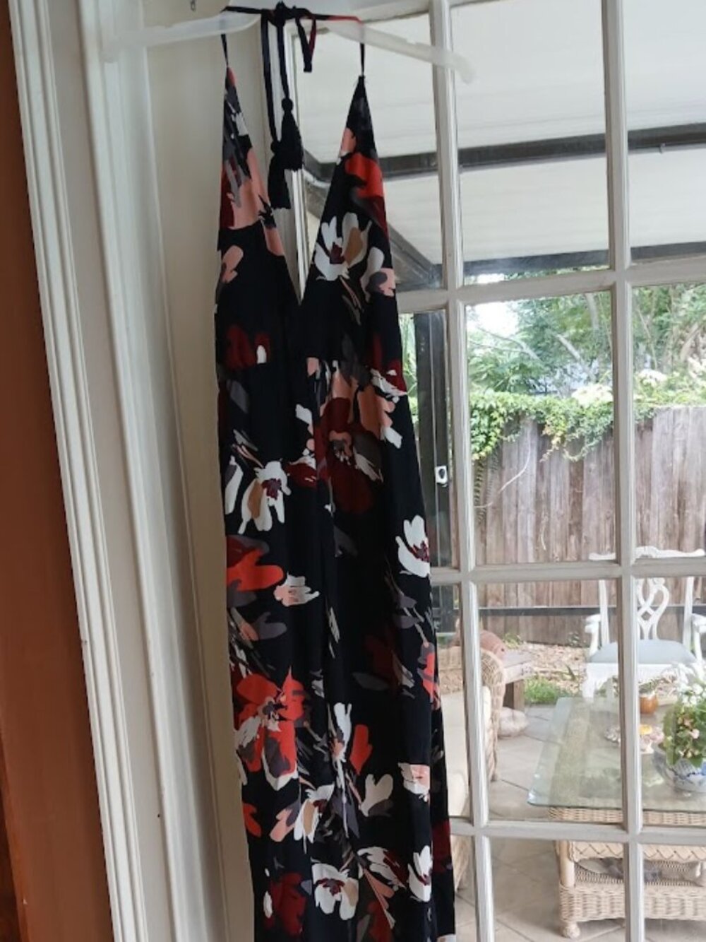 Fab'rik Sheer floral halter dress